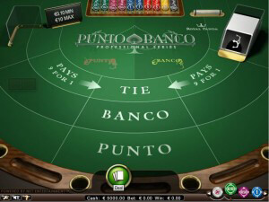 Punto Banco spelen